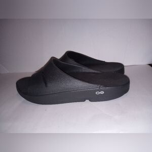 Oofos Ooahh Black Slide Recovery Comfort Sports Sandals Mens US 13 Womens US 15